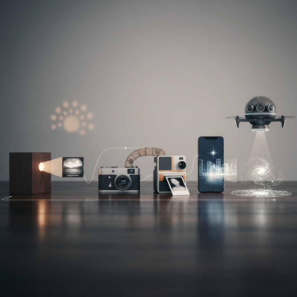 Fotoaparatų istorija: nuo pirmųjų kadrų iki išmaniųjų