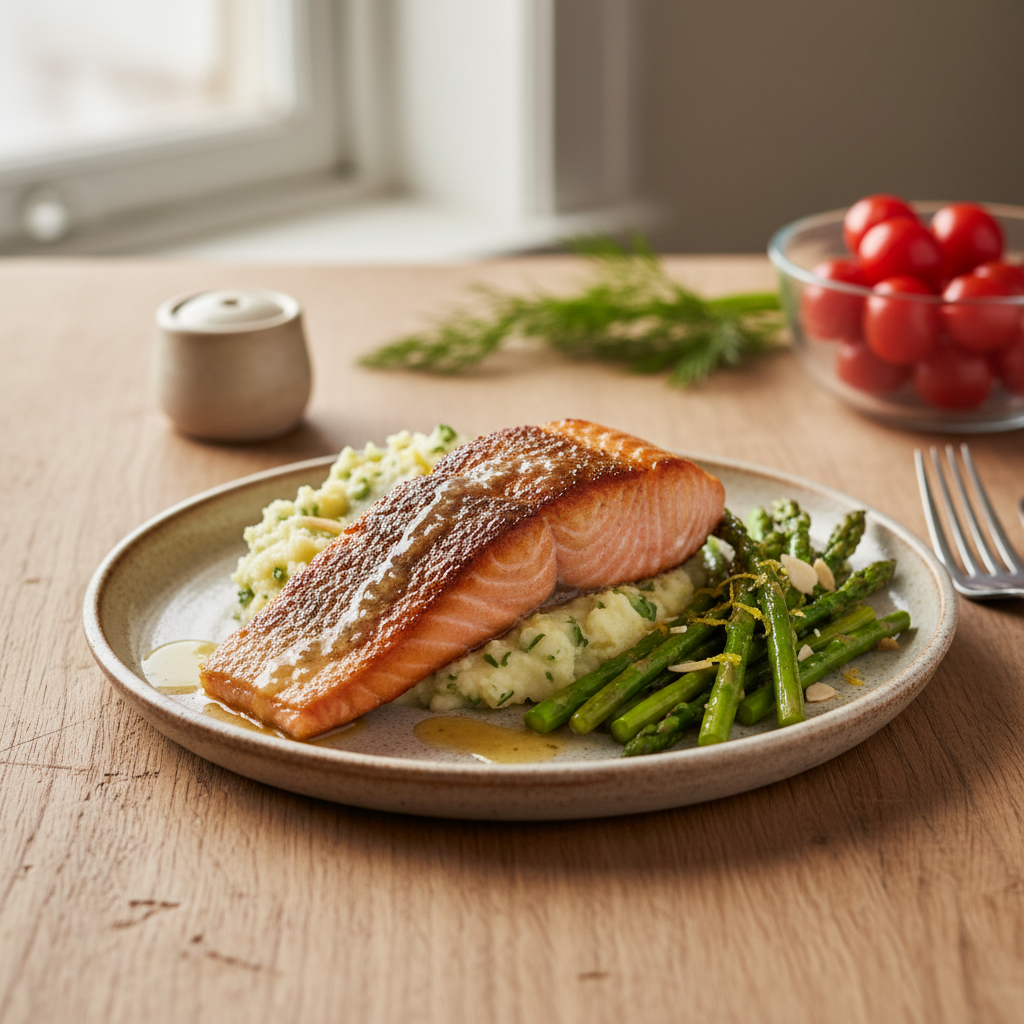 Kiek laiko kepti lašišą keptuvėje, kad ji būtų sultinga?