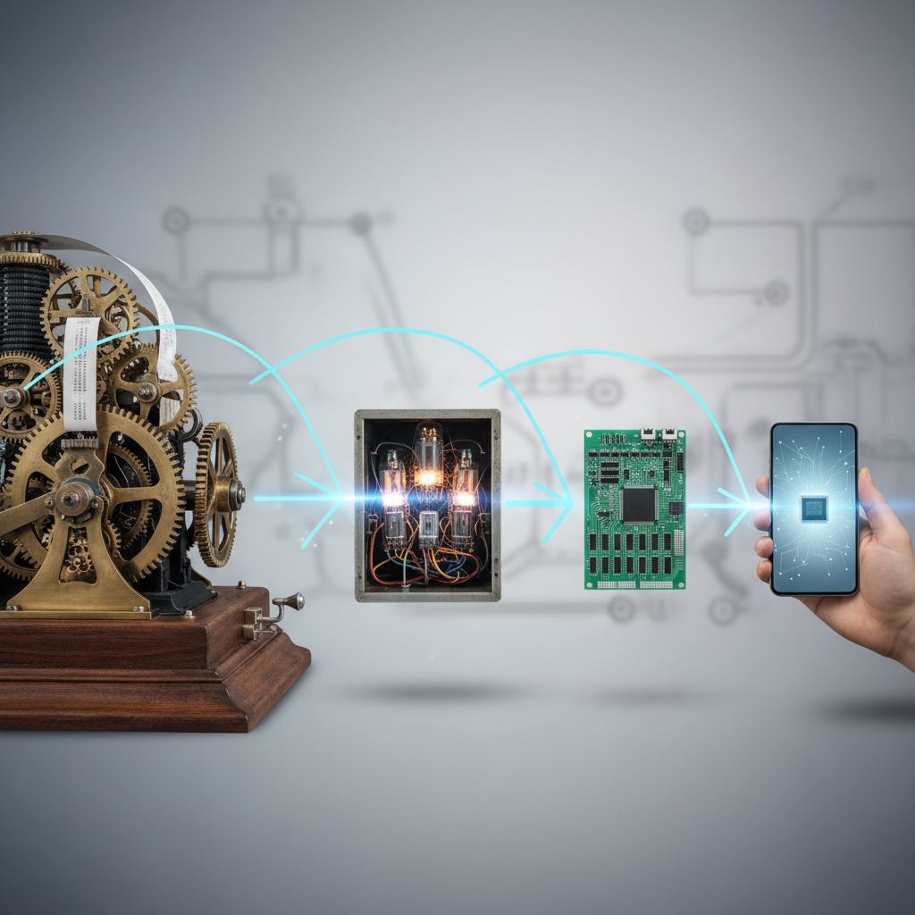 Kompiuterių evoliucija: kaip milžinai tilpo į mūsų kišenes