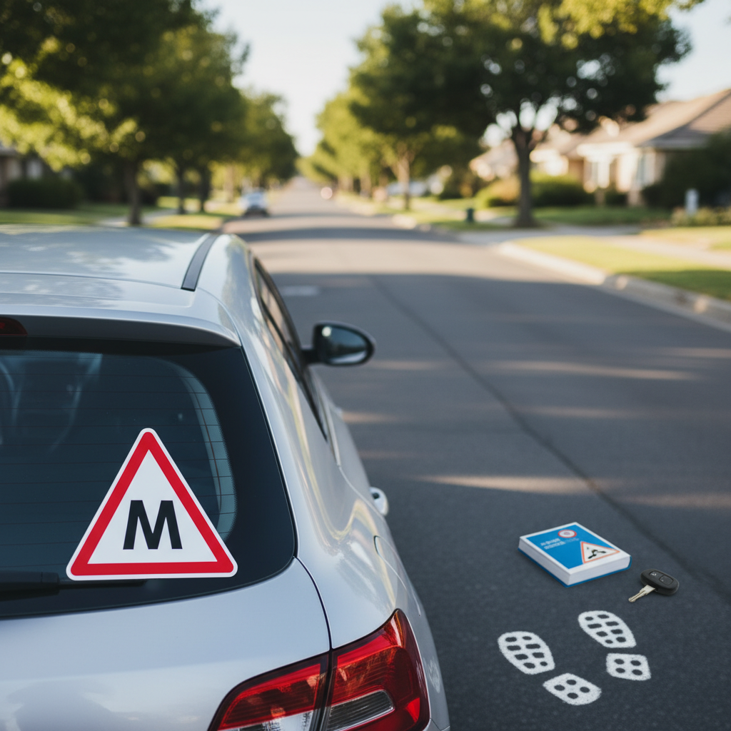 Kur klijuoti M raidę ant automobilio: instruktorių patarimai